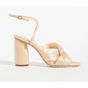 Loeffler Randall Wpmen's Pearl Reed Pleated Twist Heels Size 9B